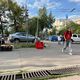 Фото 24-kg.com. Арт-интервенция против насилия в Бишкеке