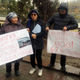 Фото ИА «24-kg.com» . Жители города Шопокова на митинге против работы металлургического комбината