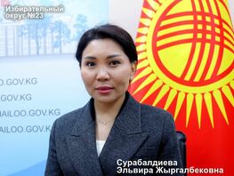 Эльвира Сурабалдиева депутаттыкка талапкерликке биринчилерден болуп арыз жазды 