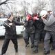 Фото из архивов. Милиция не смогла сдержать собравшихся, появились первые пострадавшие 