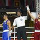 Фото ГАМФКиС. Туркбай уулу Мирлан (справа) на чемпионате Азии по боксу
