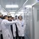Фото пресс-службы кабмина. Акылбек Жапаров принял участие в открытии фармацевтического завода в СЭЗ «Бишкек»
