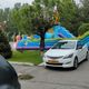 Фото читателя 24-kg.com. В Бишкеке на площади Победы вновь установили батут