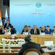 Фото пресс-службы правительства. Премьер-министр Сапар Исаков выступил на расширенном заседании глав правительств ШОС