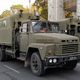 Фото 24-kg.com. На проспекте Чуй в Бишкеке выстраивается военная техника и спецтранспорт