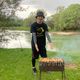 Фото из архива Атсуто Учияма . BBQ у реки с кыргызстанскими коллегами