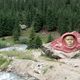 Фото из интернета. Ущелье Барскоон. Памятник Юрию Гагарину