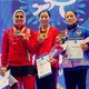 Фото @judo.meerim. Мээрим Момунова (в центре) на чемпионате мира - 2019 по алышу