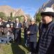Фото пресс-службы президента КР. Садыр Жапаров посетил село Зардалы Баткенской области
