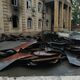 Фото пресс-центра ГКНБ. Здание после пожара