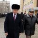 Фото Султана Досалиева. Президент Сооронбай Жээнбеков на церемонии вручения ключей от квартир военнослужащим