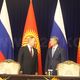 Photo 24-kg.com news agency. The presidents of Russia and Kyrgyzstan before the press conference