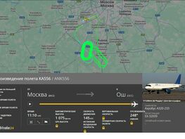 Самолет из&nbsp;Москвы прилетел в&nbsp;Ош, но&nbsp;улетел назад из-за неполадок судна 