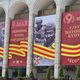 Фото из интернета. Оформление ко Дню Победы площади Ала-Тоо в Бишкеке