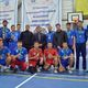 Фото ГАМФКиС. Темир Муса уулу (второй справа) и другие игроки «Улара» на чемпионате Кыргызстана - 2019