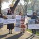 Фото 24-kg.com. Волонтеры вышли на митинг против отстрела собак