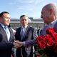 Фото пресс-службы Жогорку Кенеша. Председатель парламента Турции Нуман Куртулмуш прибыл в Кыргызстан. 