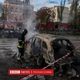 Фото ВВС. Одна из киевских улиц после взрыва