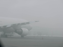  Heavy fog prevents flights from landing at Manas airport