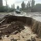Фото МЧС. В Чаткальском районе из-за обильных дождей размыло дорогу