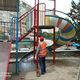 Фото пресс-службы мэрии Бишкека. «Тазалык» привел в порядок сквер возле Дома торговли