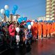 Фото ИА «24-kg.com». На церемонии открытия нового моста в 12-м микрорайоне Бишкека. 12 октября 2017 года
